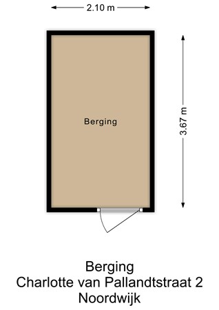 Charlotte Van Pallandtstraat 2, 2202 EH Noordwijk - Berging - 2D.jpg