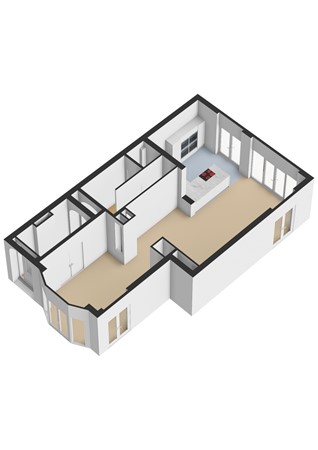 Picképlein 6, 2202 CL Noordwijk - Begane grond - 3D.jpg