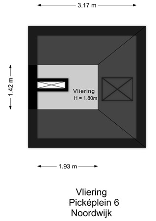 Picképlein 6, 2202 CL Noordwijk - Vliering - 2D.jpg