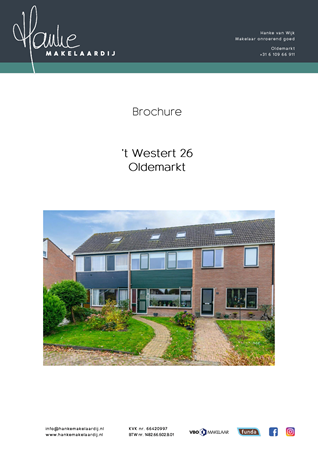 Brochure preview - Brochure - 't Westert 26, Oldemarkt.pdf