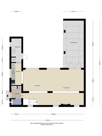 Vlierlaan 228, 4907 AX Oosterhout - 472911_2D_Begane_Grond_Vlierlaan_228_Oosterhout_01.jpg