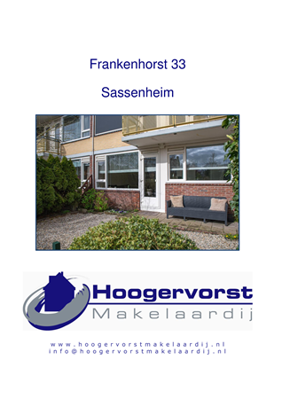 Brochure preview - Brochure Frankenhorst 33 Sassenheim.pdf