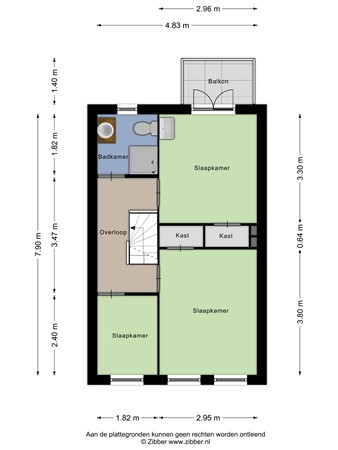 Meerlaan 208, 2181 BX Hillegom - 441372_2D_1e_Etage_Meerlaan_208_Hillegom_02.jpg