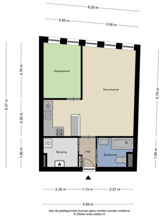 Zeestraat 7M15, 2211 XA Noordwijkerhout - 446363_2D_Appartement_Zeestraat_7_M15_Noordwijkerhout_01.jpg