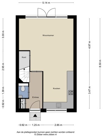 W.L. Döllstraat 42, 2161 DV Lisse - 448487_2D_Begane_Grond_W.L._Dollstraat_42_Lisse_01.jpg