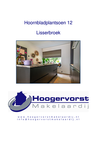 Brochure preview - Brochure Hoornbladplantsoen 12 Lisserbroek.pdf