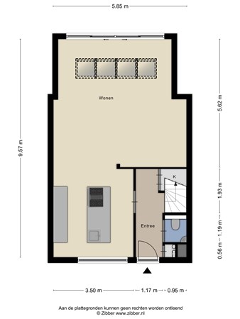 Hoornbladplantsoen 12, 2165 XD Lisserbroek - 457772_2D_Begane_Grond_Hoornbladplantsoen_12_Lisserbroek_01.jpg