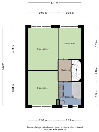 Bremstraat 16, 2165 CA Lisserbroek - 466998_2D_Eerste_Verdieping_Bremstraat_16_Lisserbroek_04.jpg