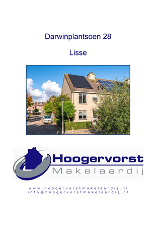 Brochure preview - Brochure Darwinplantsoen 28 Lisse.pdf
