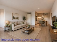 Parkhove 205 Sassenheim impressie met open keuken in hoekopstelling.jpg