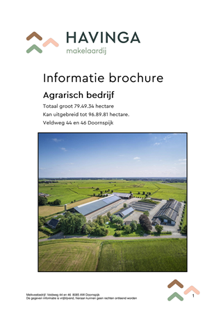 Brochure preview - A - Informatie brochure melkveebedrijf Veldweg 44 en 46 te Doornspijk_.pdf