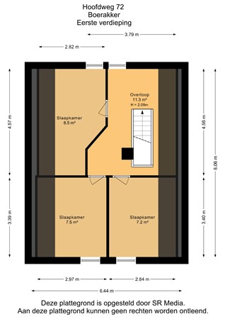 Hoofdweg 72, 9362 RB Boerakker - Eerste verdieping - 2D.jpg