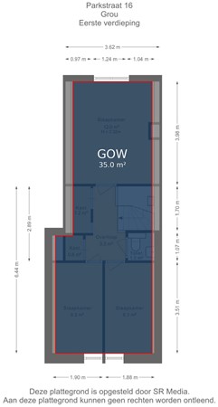 Parkstraat 16, 9001 AT Grou - Eerste verdieping - markings.jpg