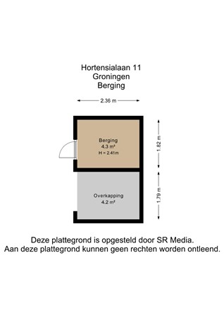 Hortensialaan 11, 9713 KG Groningen - Berging - 2D.jpg