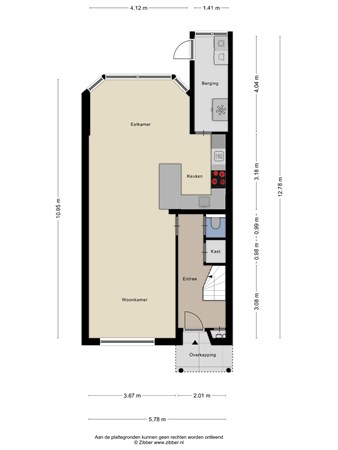 Floorplan - Sir Winston Churchillln 448, 2285 SM Rijswijk