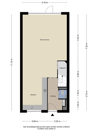 Floorplan - Du Meelaan 173, 2722 ZT Zoetermeer