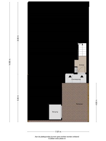 Floorplan - Chris Van Abkoudestraat 21, 2321 WW Leiden