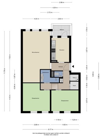 Floorplan - Gerrit van der Veenlaan 233, 2552 WJ Den Haag