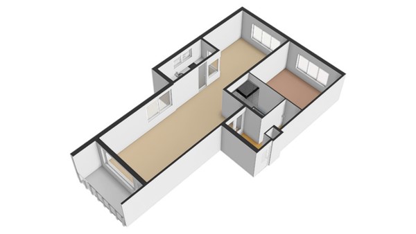 Floorplan - Dr H. Colijnlaan 6F172, 2283 XM Rijswijk