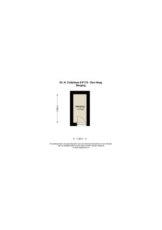 Floorplan - Dr H. Colijnlaan 6F172, 2283 XM Rijswijk