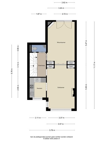 Floorplan - Haagweg 30, 2282 AA Rijswijk