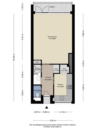 Floorplan - De Savornin Lohmanlaan 77, 2566 AJ Den Haag