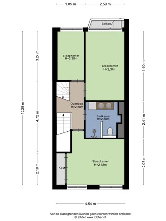 Floorplan - De Savornin Lohmanlaan 77, 2566 AJ Den Haag