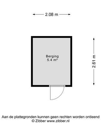 Floorplan - Molenstraat 27C, 2471 AA Zwammerdam