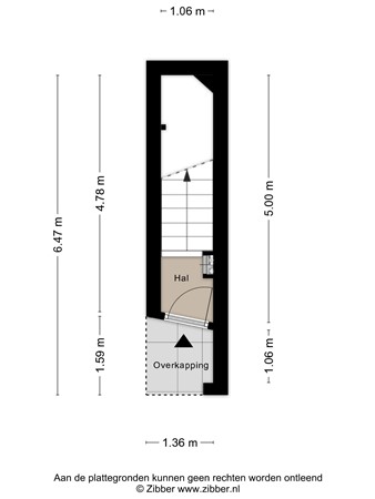 Floorplan - Stevinstraat 123, 2587 ED Den Haag