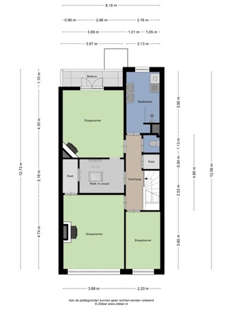 Floorplan - Stevinstraat 123, 2587 ED Den Haag