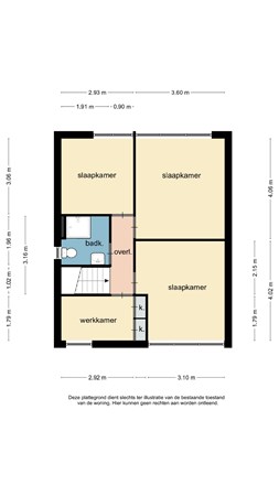 Floorplan - Burgemeester Boschstraat 1, 6451 AM Schinveld