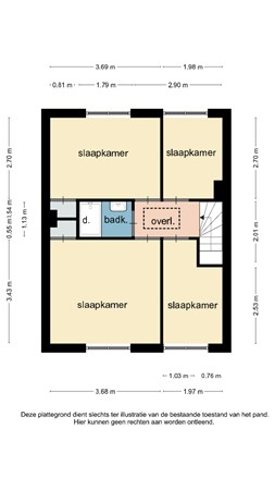 Floorplan - Ridder Hoenstraat 15, 6444 HE Brunssum