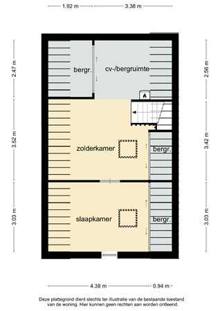 Floorplan - Thalesstraat 14, 6446 AZ Brunssum