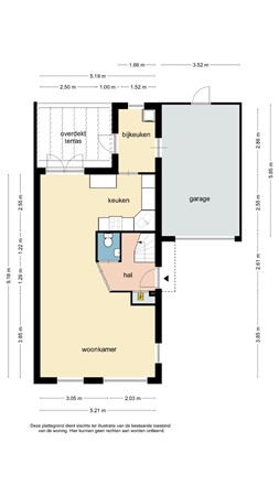 Floorplan - Thalesstraat 14, 6446 AZ Brunssum