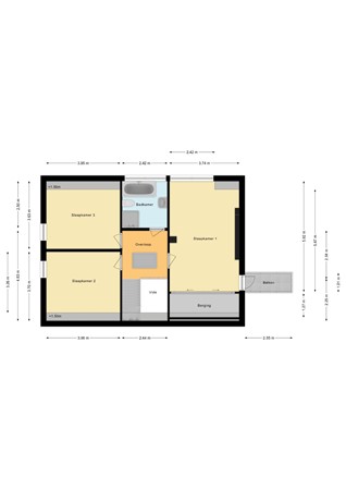 Floorplan - Molenlaan 4, 9521 BT Nieuw-Buinen