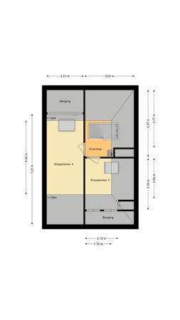 Floorplan - Veenmoslaan 33, 9521 KB Nieuw-Buinen