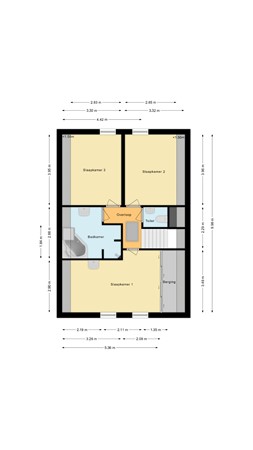 Floorplan - Pekelderstraat 2d, 9501 LC Stadskanaal