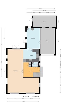 Floorplan - Pekelderstraat 2d, 9501 LC Stadskanaal