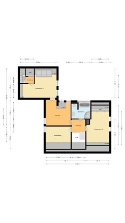 Floorplan - Brugstraat 33, 9665 ML Oude Pekela