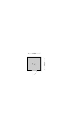 Floorplan - Noorderkroonstraat 195, 9742 XR Groningen