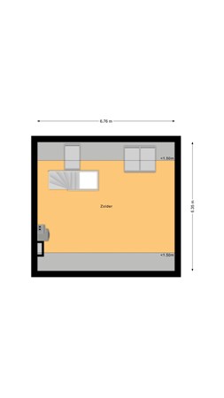 Floorplan - Spirealaan 36, 9741 PC Groningen