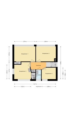 Floorplan - Johannes Vermeerlaan 14, 9581 EL Musselkanaal