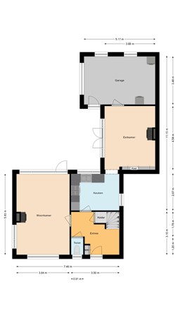 Floorplan - Johannes Vermeerlaan 14, 9581 EL Musselkanaal