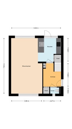 Floorplan - de Savornin Lohmanlaan 63, 9665 CK Oude Pekela