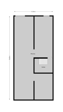 Floorplan - Brugstraat 38, 9503 HM Stadskanaal