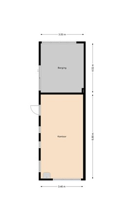 Floorplan - Brugstraat 38, 9503 HM Stadskanaal