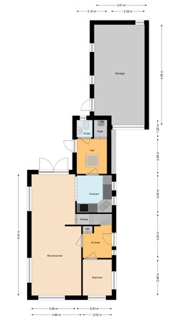 Floorplan - Semskade 81, 9503 RD Stadskanaal