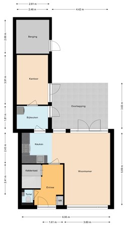 Floorplan - Cohenstraat 3, 9648 AP Wildervank