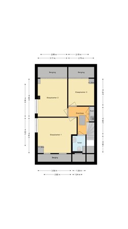 Floorplan - Waterkant 47, 9665 MJ Oude Pekela