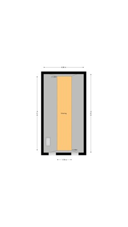 Floorplan - Ommelanderwijk 125, 9644 TC Veendam